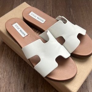 Steve Madden Dariella White Leat